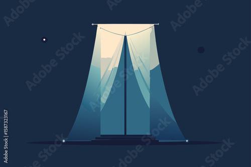 sailing ship in the night