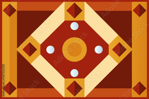 renaissance palace flooring with marble and wood