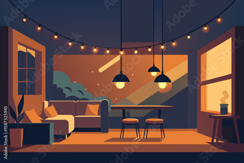 living room interior with fireplace