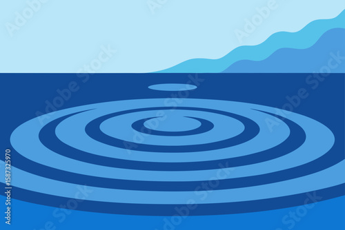 water ripple effect floor texture