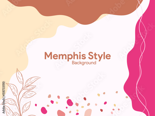 back to school memphis style template