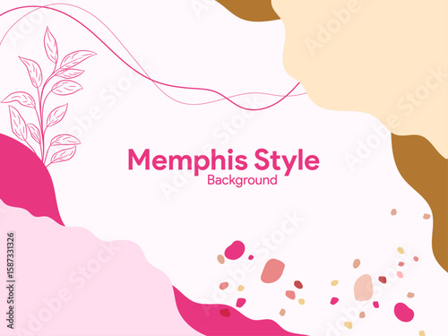 back to school memphis style template