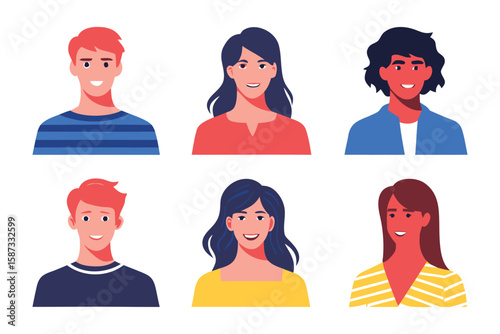 Diverse Portrait Collection: A collection of diverse portraits, showcasing a range of ethnicities, ages, and expressions, set against a clean backdrop.