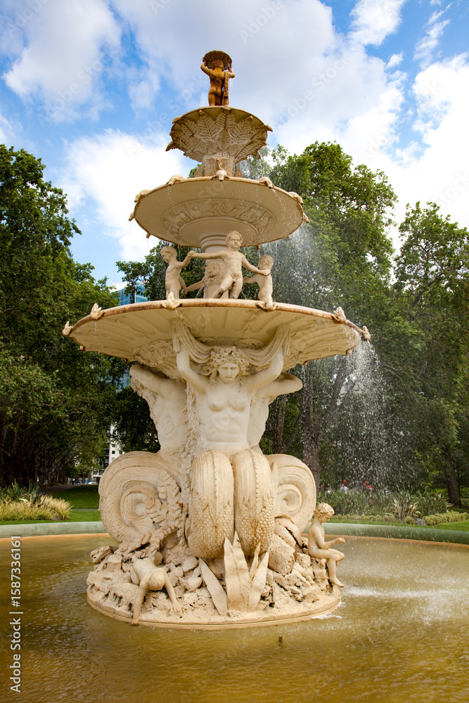 Fototapeta premium Exhibition Fountain Melbourne