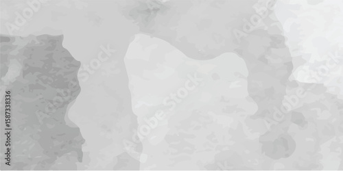 Clouds and sky watercolor vector hand drawn vector illustration. Abstract black and white winter watercolor background. Sky pattern with snow. Light blue watercolour paper texture background.