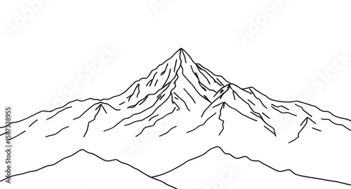 valley vector, mountain clipart, outdoor scenery vector, hiking landscape, scenic mountains, mountain panorama, mountain silhouette, mountain art vector, wilderness illustration, mountainous terrain v