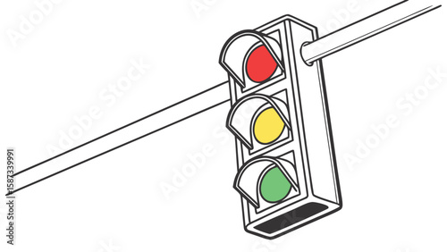 Flat Vector Illustration of Traffic Signs and Road Safety Symbols

