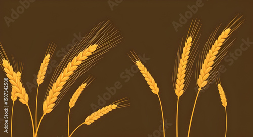 grain vector, cereal crop vector, wheat stalk, wheat spikelet, wheat sheaf, harvest vector, golden wheat, wheat plant, agricultural vector, wheat icon, wheat bundle, wheat silhouette, wheat outline, w