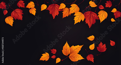 fall leaves backdrop, autumn season wallpaper, golden leaves background, orange leaves background, fall foliage design, autumn pattern background, nature autumn background, maple leaves background, co