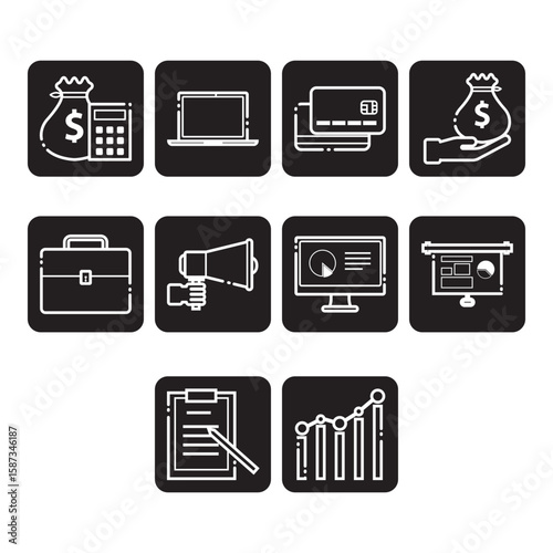 business clip art set