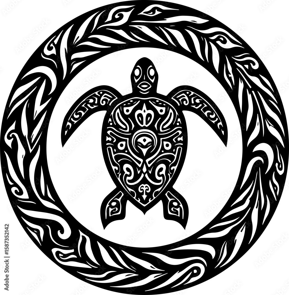 Naklejka premium Tribal Sun & Moon Mandala Vector bundle graphics