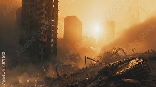 post-apocalyptic war between survivor factions