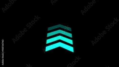 Wallpaper Mural Arrow loop animation direction. Arrow icon concept.Arrow direction sign on black background. Torontodigital.ca