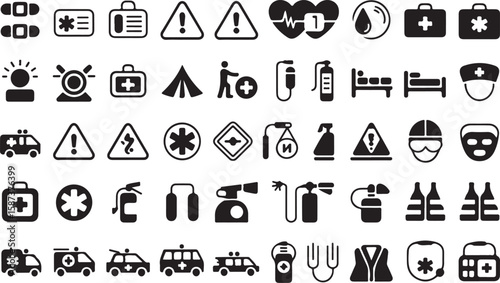 Emergency and Health Safety Icons