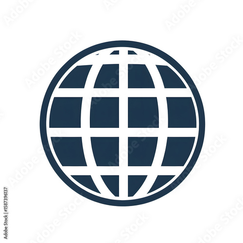 Globe icon representing global communication and connectivity