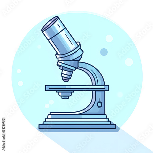 Laboratory microscope observing microscopic organisms for scientific research