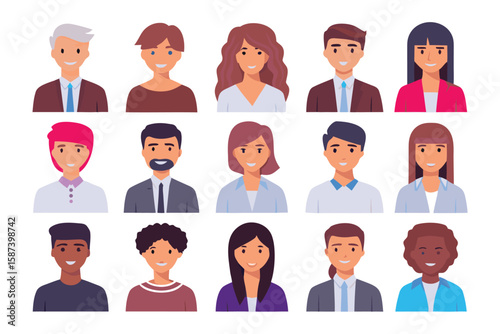 Diversity in Portraits: A mosaic of faces, each representing unique identities, offers a glimpse into a vibrant world.