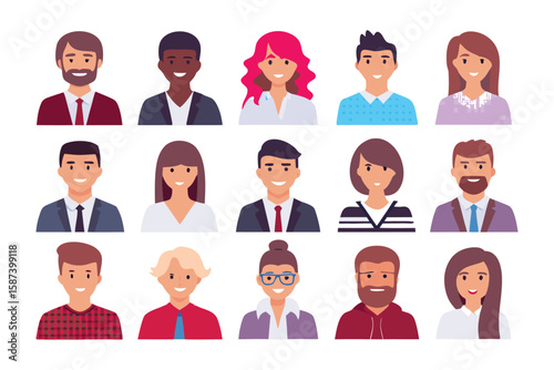 Diverse Faces: A mosaic of individuality, a collection of diverse individuals in a vibrant display of character and expression, celebrating the beauty of human diversity. 