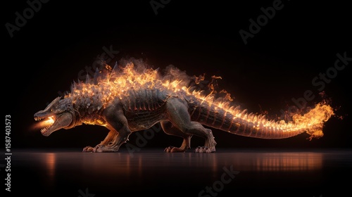 Fiery reptile