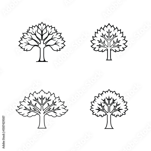 Bundle of sycamore tree branches and leaves, natural wood texture, autumn foliage, rustic timber, forest greenery, close-up, fresh nature elements for design and decoration