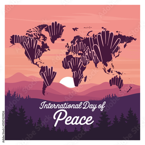 International Day of Peace Observation Poster