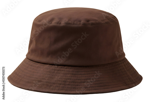 深みのある茶色バケットハット