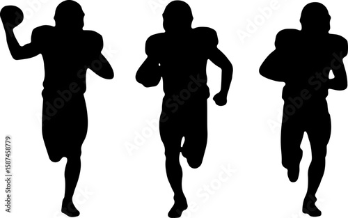 American football, players, NFL, sports art,   vector bundle