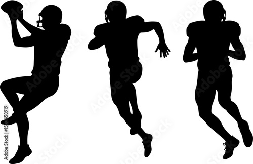 American football, players, NFL, sports art,   vector bundle