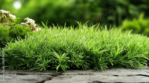 Wallpaper Mural Vibrant green moss on stone nature close up Torontodigital.ca
