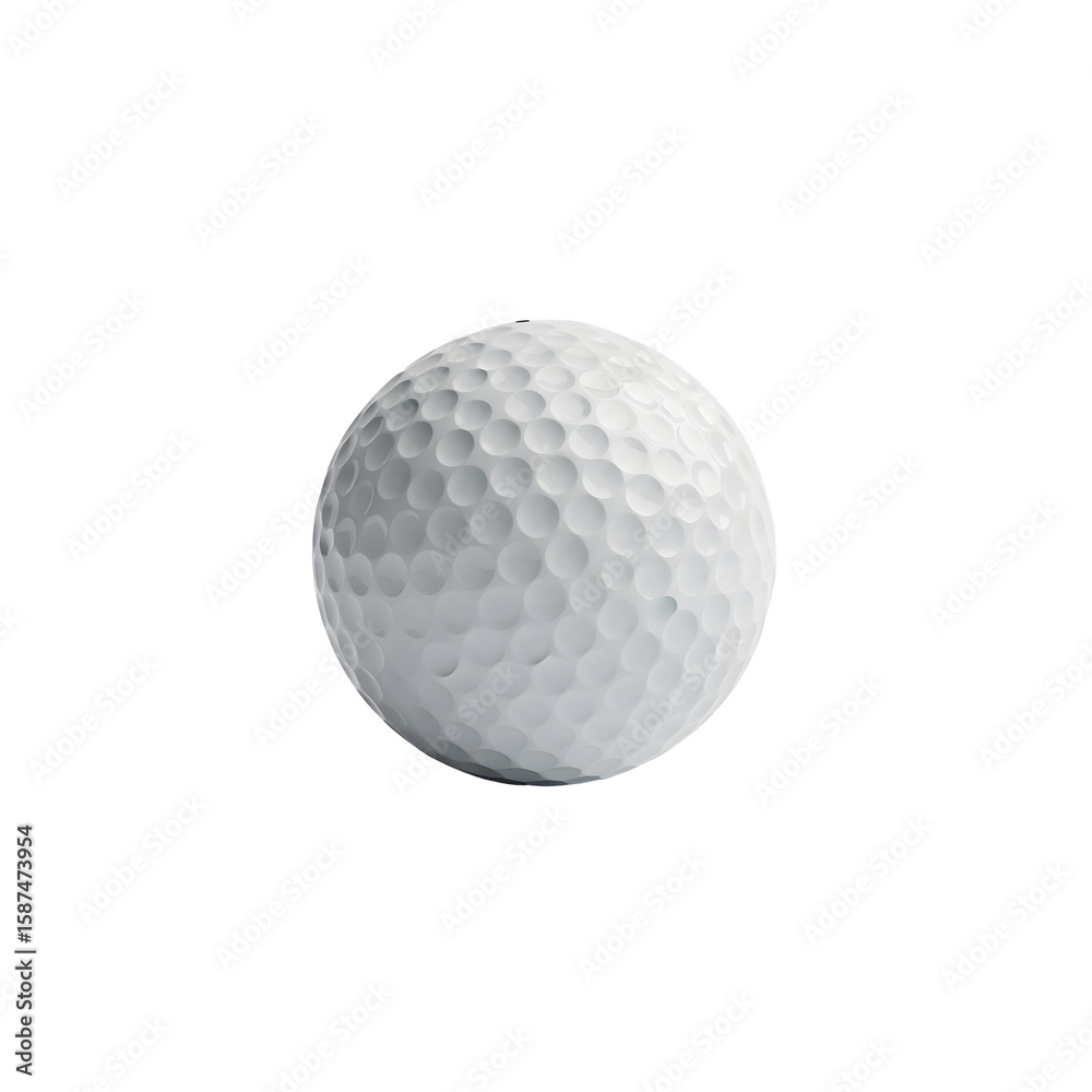 Golf ball on a solid black backdrop Golf ball on a solid black backdrop