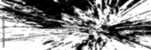Obraz na płótnie Dot gradation texture. Retro halftone gradient background.