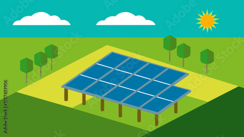 solar panels on the roof