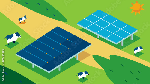 solar panels on the roof