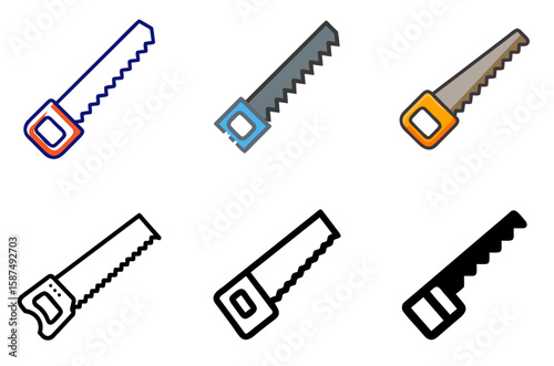 Saw Blade Icon Carpentry Build Repair Craft Equipment