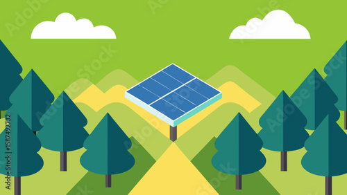 solar panels on the roof