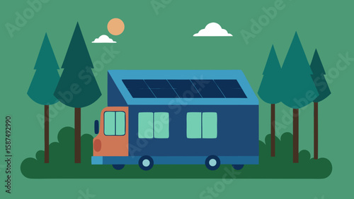 camping in the woods