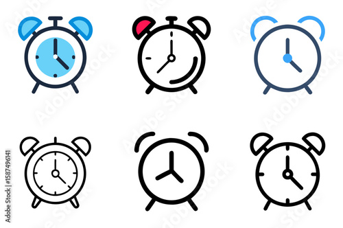 Alarm Clock Icon Time Wake Up Reminder Alert Pack

