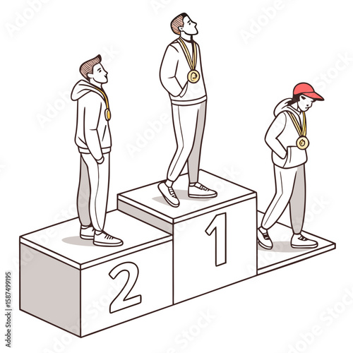 Competition Podium Vector Racing Helmet, Flags, Car & Track AI Design