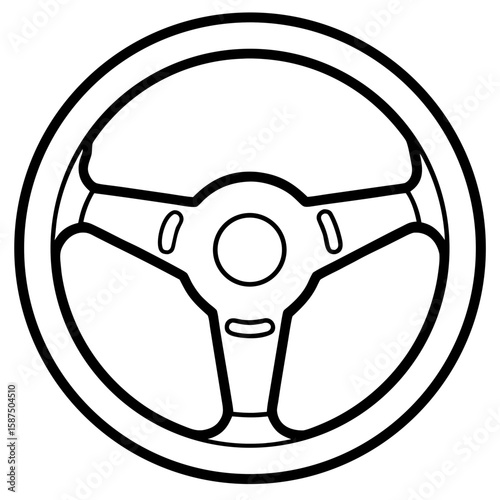 Steering Wheel  Vector Racing Helmet, Flags, Car & Track AI Design