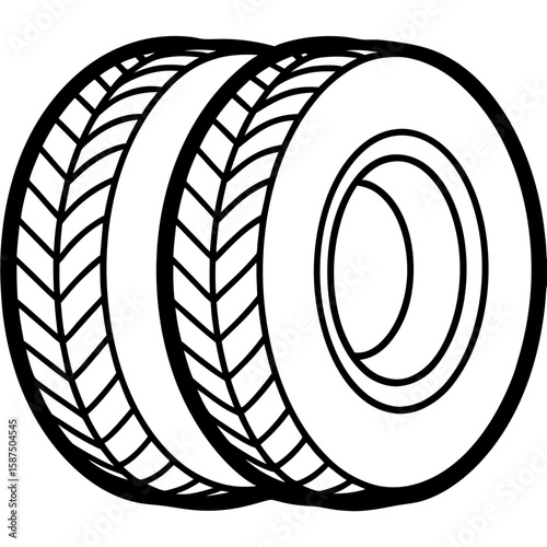 Tires Vector Racing Helmet, Flags, Car & Track AI Design