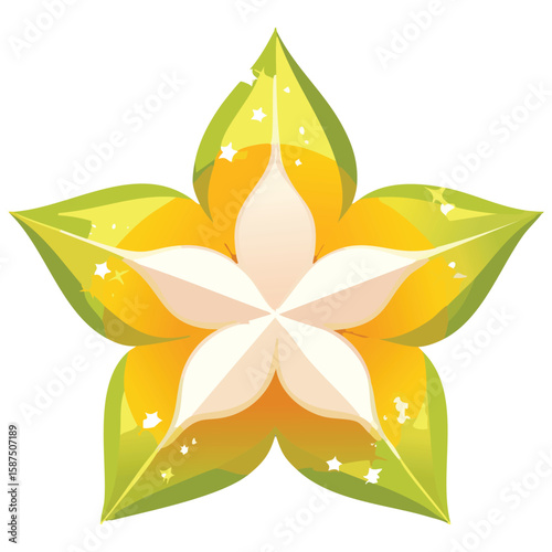 Star Fruit Slices, Unique & Edible
