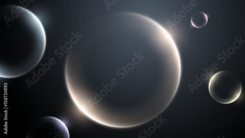 Abstract circle shine light effect background. Curve light effect of line. Abstract luxury light vector flare semicircle and spark light effect. 
