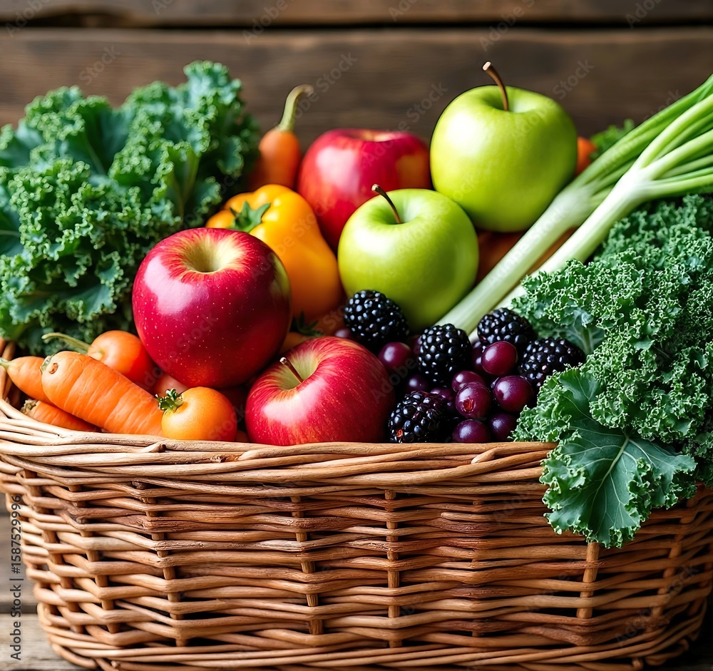 fresh vegetables in basket fresh vegetables in basket