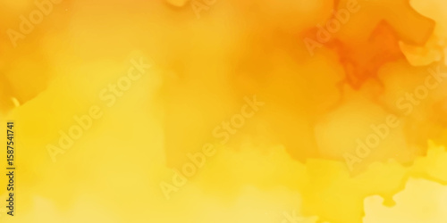 Abstract Asian Style Orange Red Gradient Background. Watercolor background orange gradient to white. Vibrant Abstract Impressionism Orange Red Gradient Background with Grainy Texture and Dappled Light