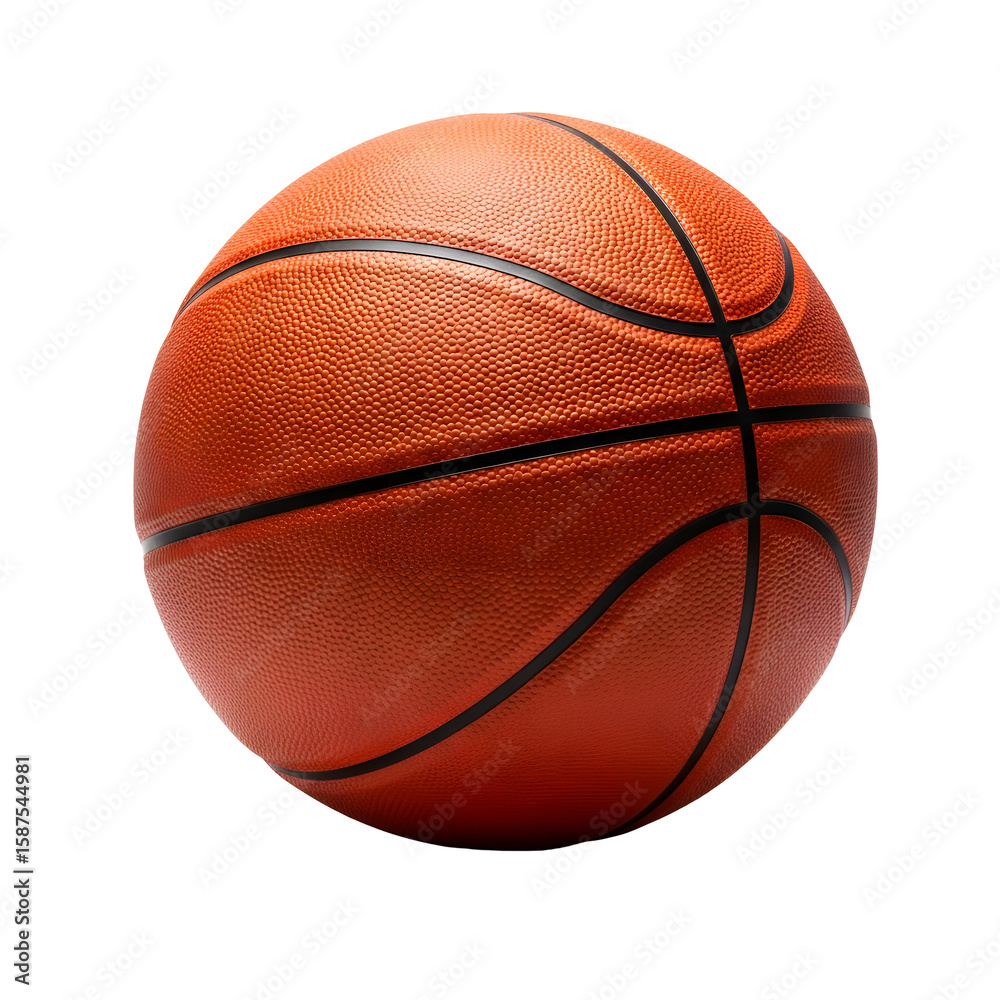 Fototapeta premium Isolated basketball on a plain background