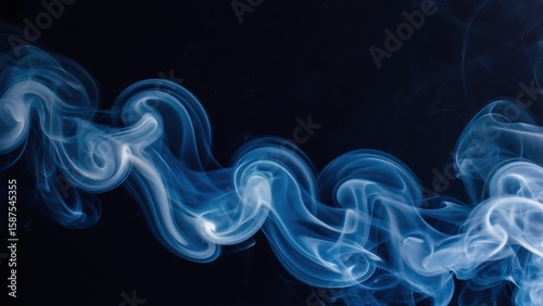 Wallpaper Mural Mystical Blue Smoke Torontodigital.ca