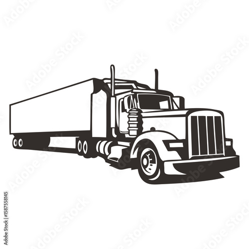 container truck icon black