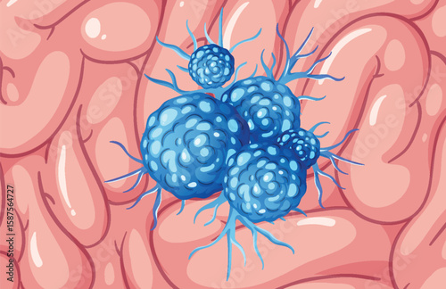 Abstract Brain Cells Vector Illustration