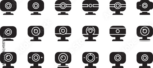 Webcam Vector Illustration – Digital Camera for Video Communication
