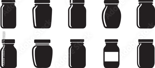 Jar Vector Illustration – Glass Container for Storage and Preservation